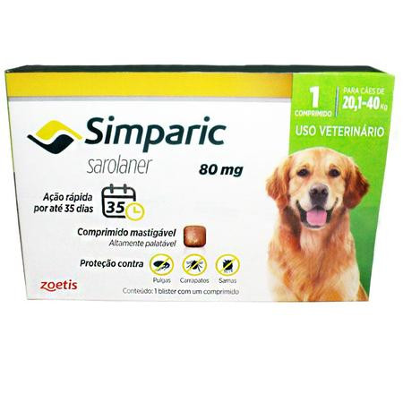 Simparic 20.1 a 40 kg - 1 Tablete 