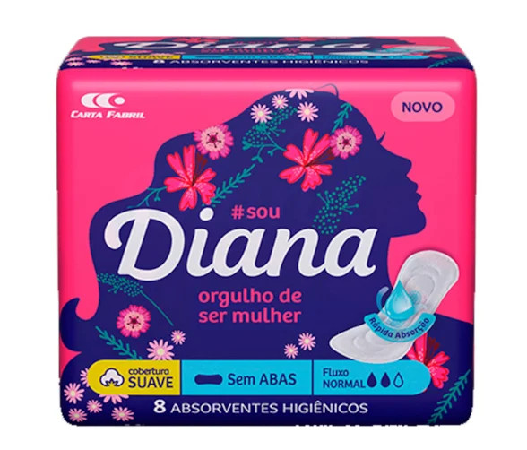 Absorvente Diana Active Suave S/Abas 8un