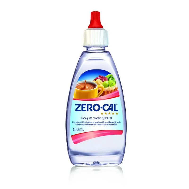 Adoçante Liquido Zero Cal Sacarina 100ml
