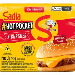 HOT POCKET X_BURGER SADIA 145G