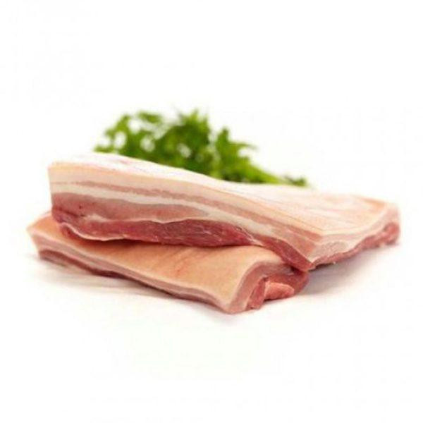 TOUCINHO DE BARRRIGA PANCETA  SUÍNA CHURRASCO TEMPERADA CONGELADA SABOR MINEIRO