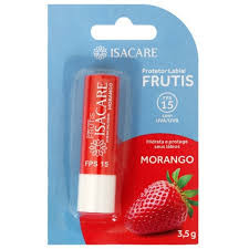 ISACARE PROTETOR LABIAL FRUTIS MORANGO FPS 15 3,5G 