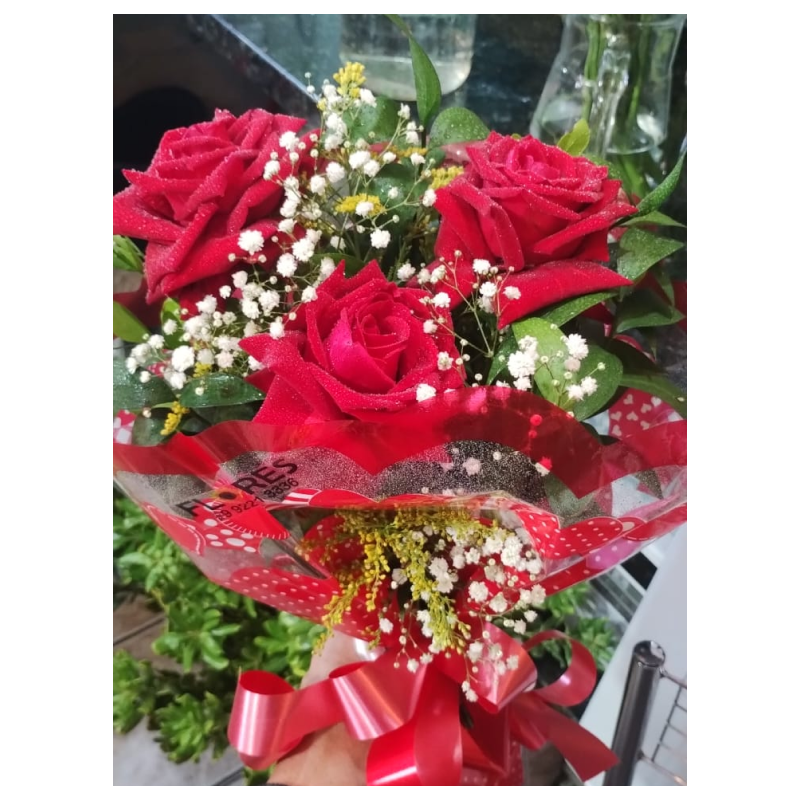 Buquê 3 Rosas Importadas