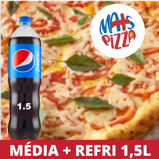 COMBO I - PIZZA MÉDIA + REFRI 1,5L 