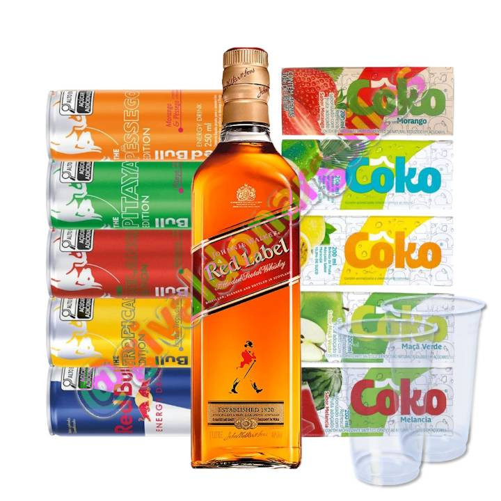 Combo Red Label 1L + Red Bull