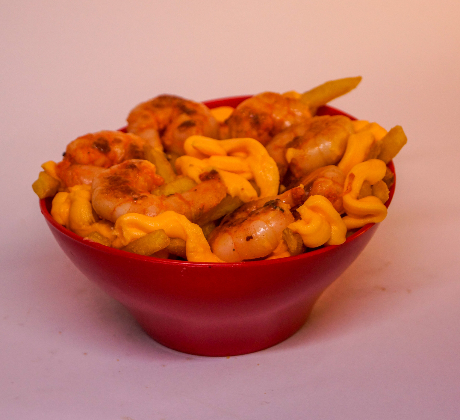 Batata C/Camarão e Cheddar