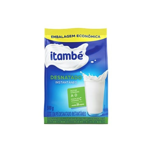Leite em Pó Itambé Desnatado Sachê 500g
