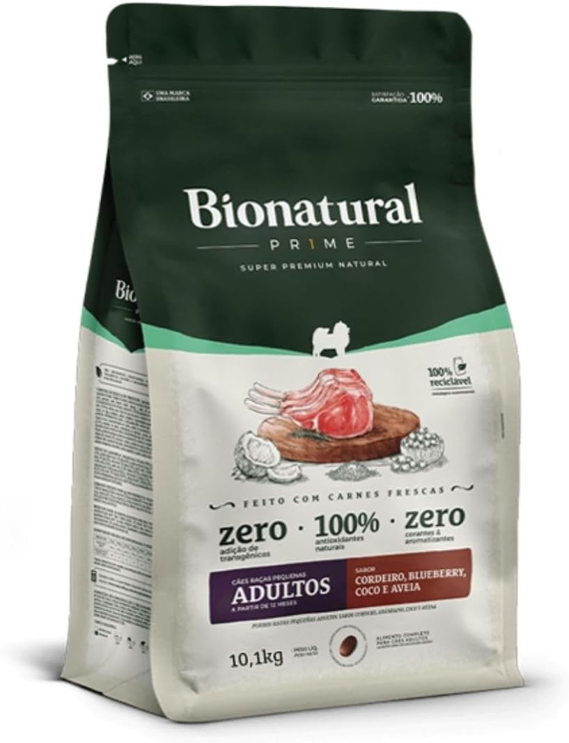 Bionatural Adulto Porte Peq Cordeiro 2,5kg 