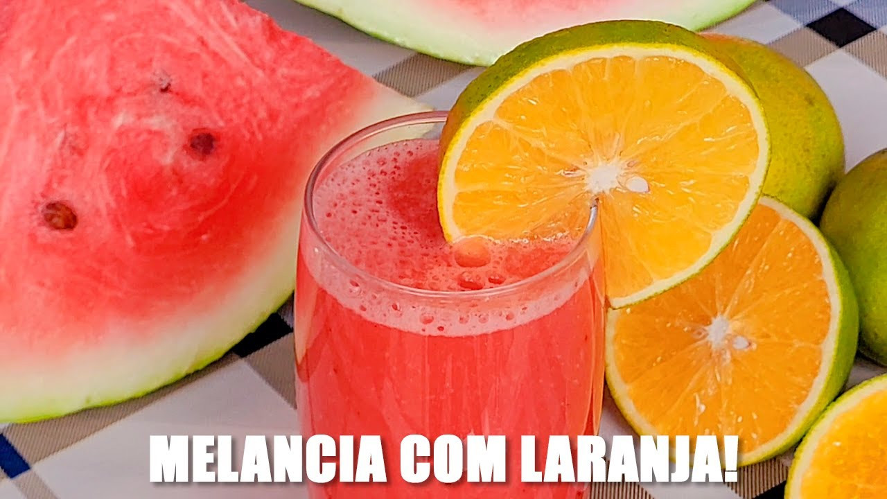 DETOX DE MELANCIA E LARANJA