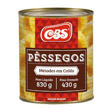 Pêssego em calda CBS 430g