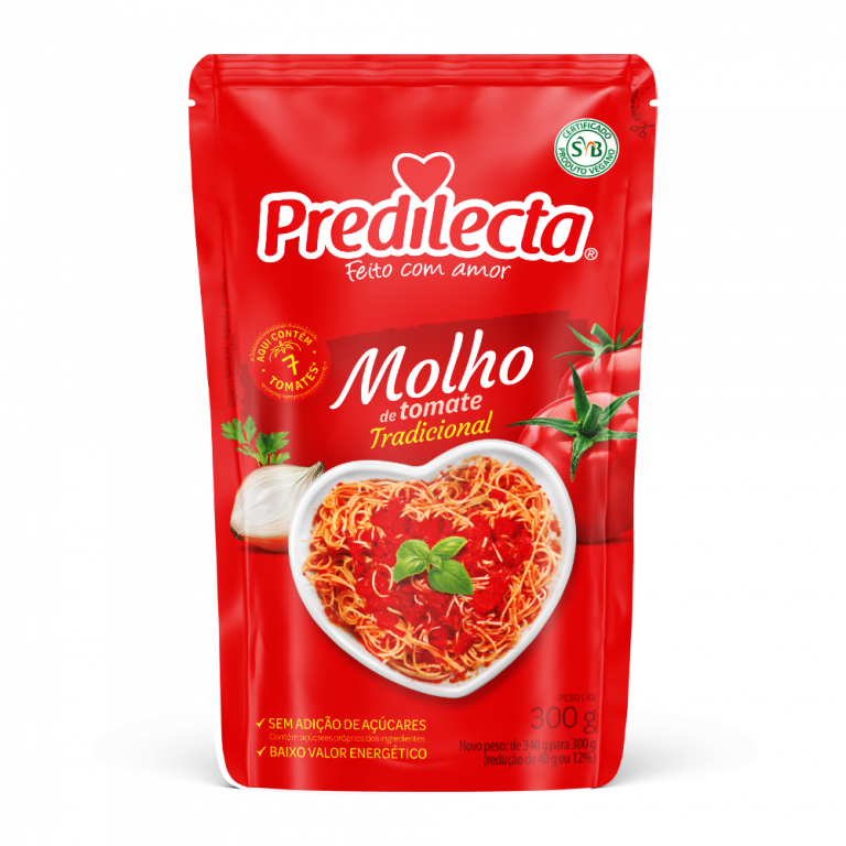 MOLHO DE TOMATE PREDILECTA TRADICIONAL SC300G