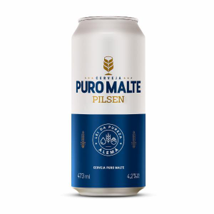 CERVEJA PURO MALTE PILSEN LT 473 ML