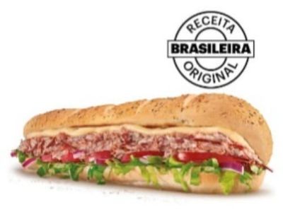 Receita Brasileira - Sub Carne Seca com Cream Cheese (30cm)