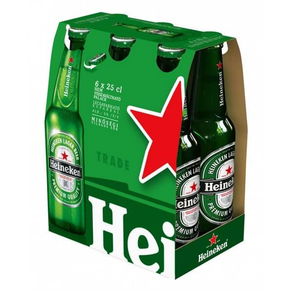 FARDO SIX LONG NECK HEINEKEN 330ML