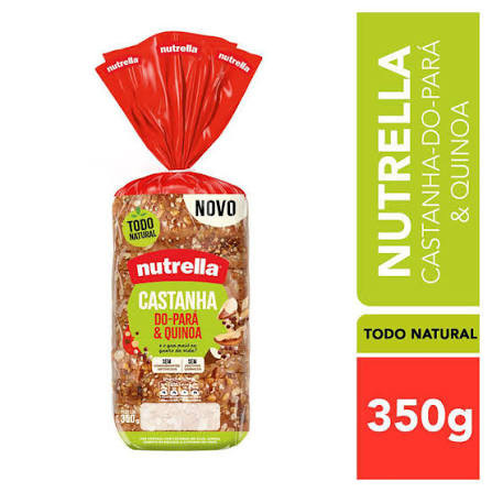 Pao Castanha Do Para E Quinoa Plusvita Nut 350g