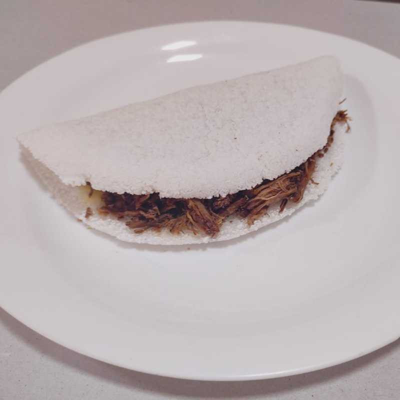 462 - Tapioca c/ Carne de Sol e Requeijão