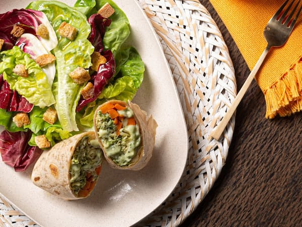 Wrap de Frango ao Super Pesto (quente)