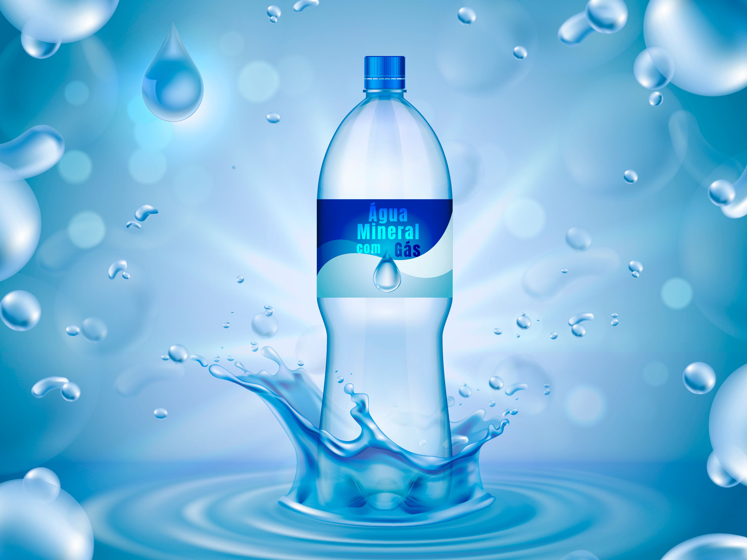 Água Mineral com Gás 500ml