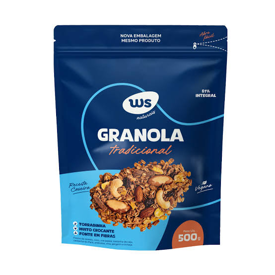 Granola Ws Naturais Caseira Pct 500g