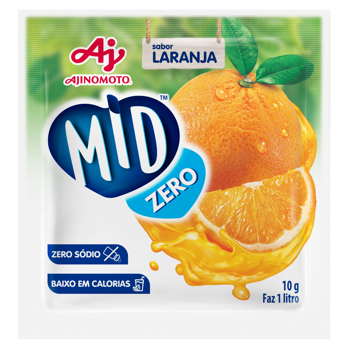 SUCO MID ZERO LARANJA 10G