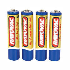 PILHA PEQ AA RAYOVAC AMARELA UND