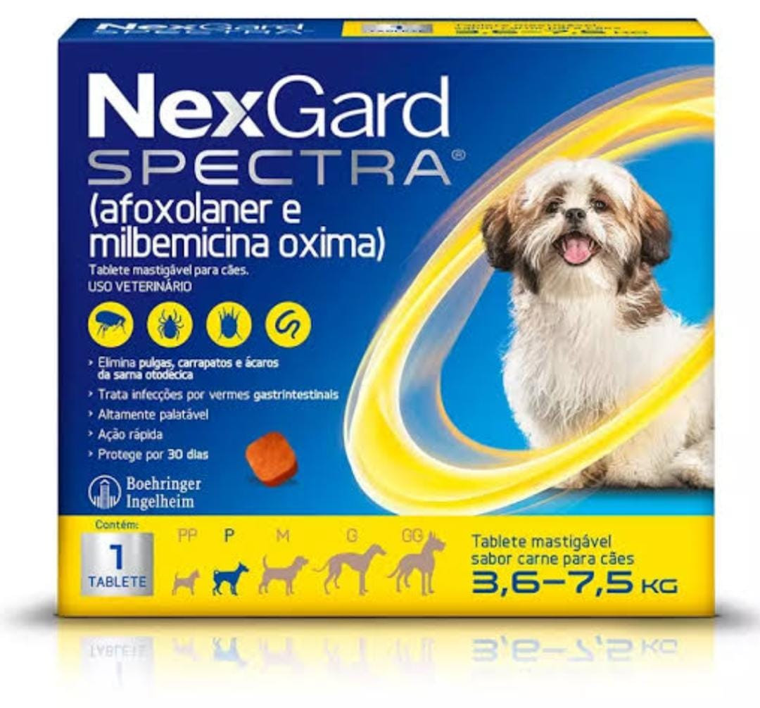 NexGard Spectra 3,6-7,5Kg  Caixa c/ 3Un