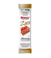 Barra Cereais Ritter Zero Morango Cob Branco 22g 