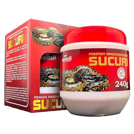 POMADA MASSAG SUCURI 240G APINIL