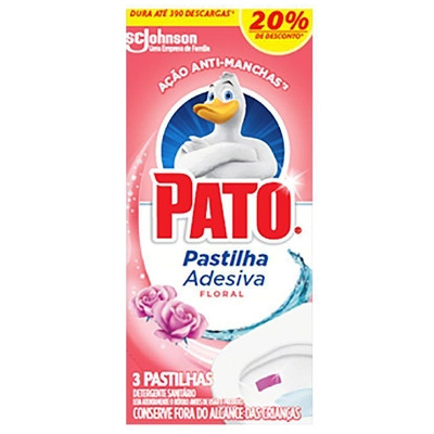 PASTILHA SANITARIA PATO FLORAL C/3UN