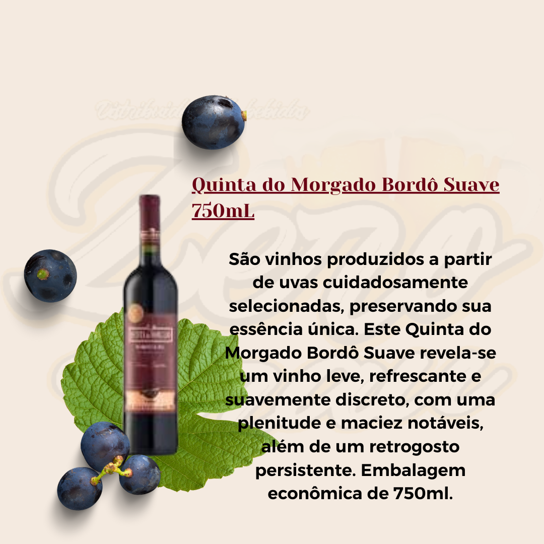 VINHO QUINTA DO MORGADO BORDO SUAV 750ML