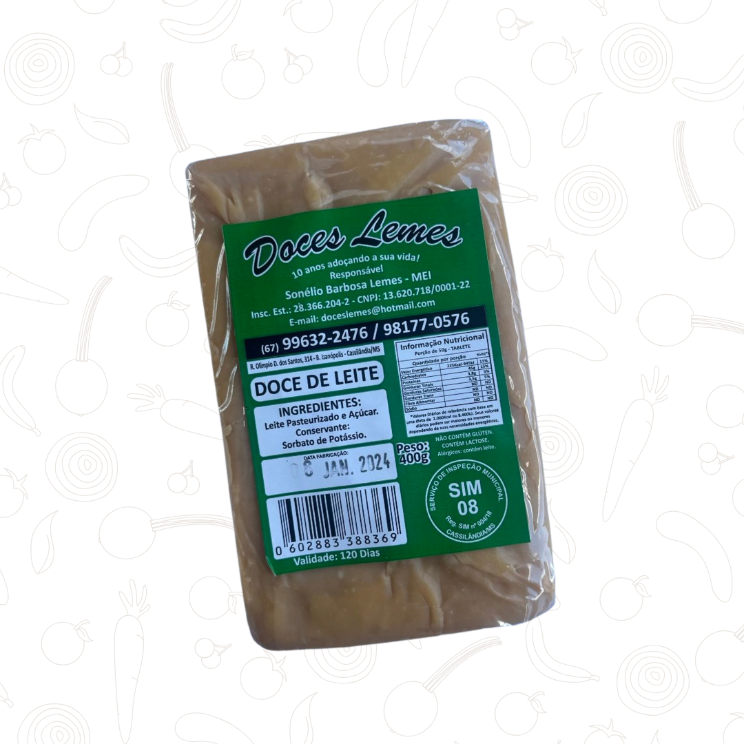 Doce De Leite Barra Lemes 400G