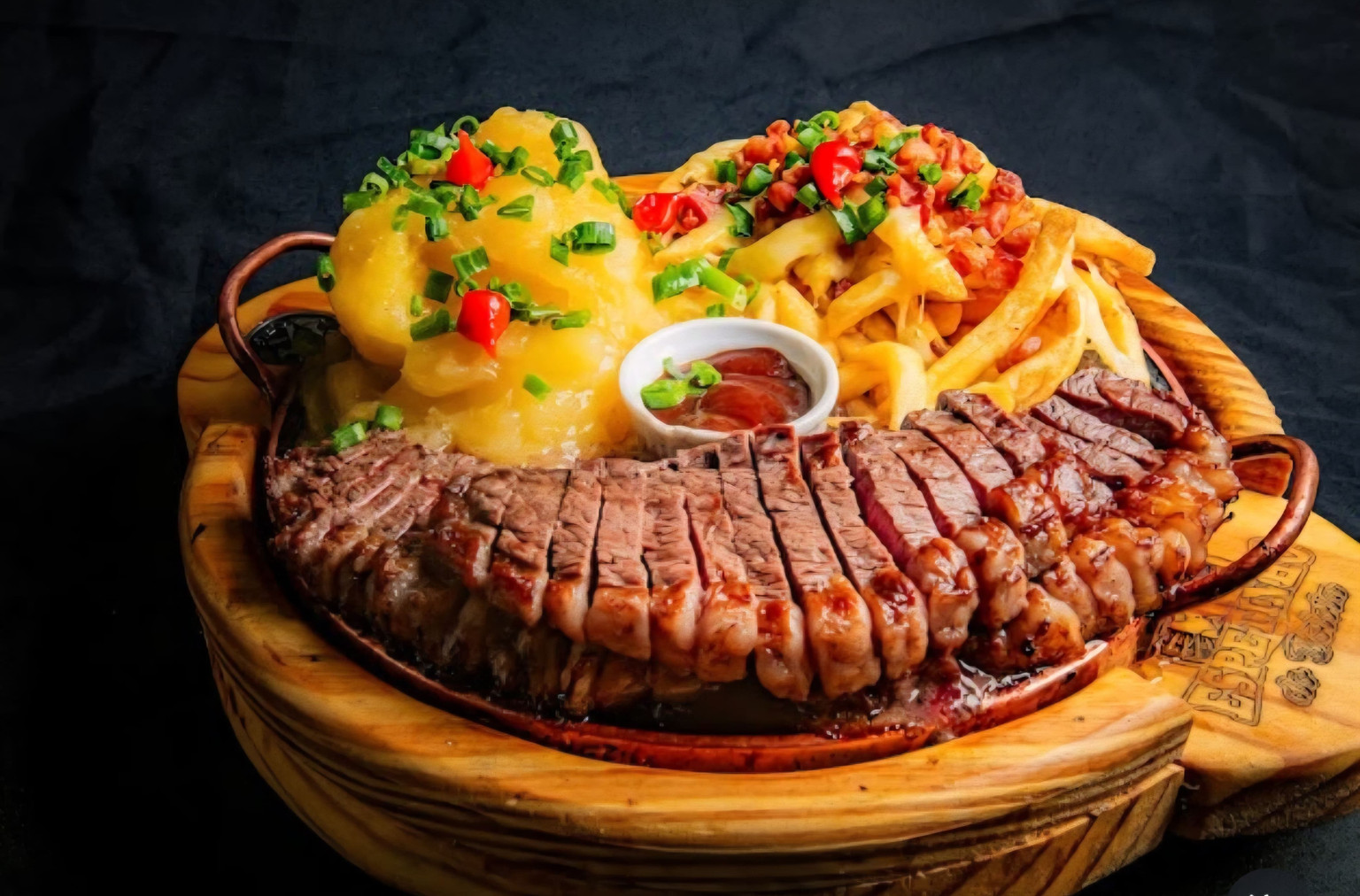 Chapa De Picanha Batata E Mandioca
