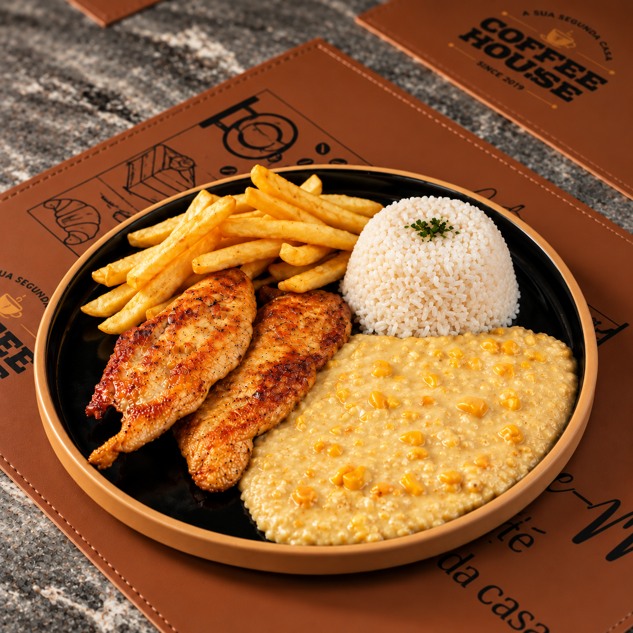 FRANGO COM CREME DE MILHO