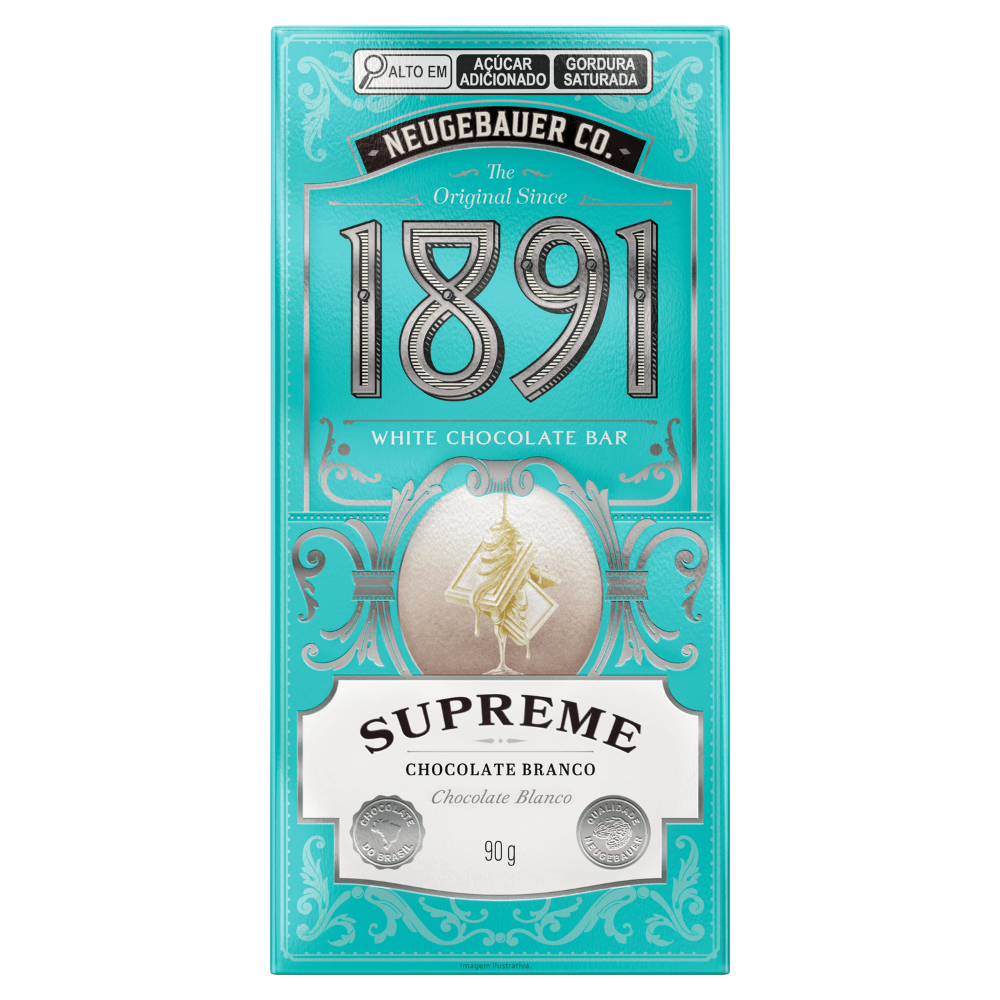 Choc Barra Neugebauer 1891 branco 45g 