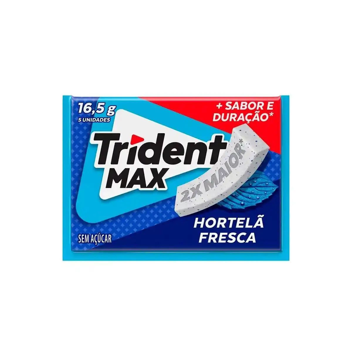 CHICLETE TRIDENT MAX HORTELA 16,5G