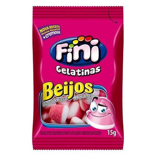 Bala de Gelatina Beijos Fini 15g