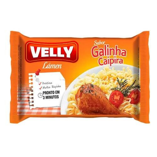 Macarrão Instântaneo Sabor Galinha Velly 63g