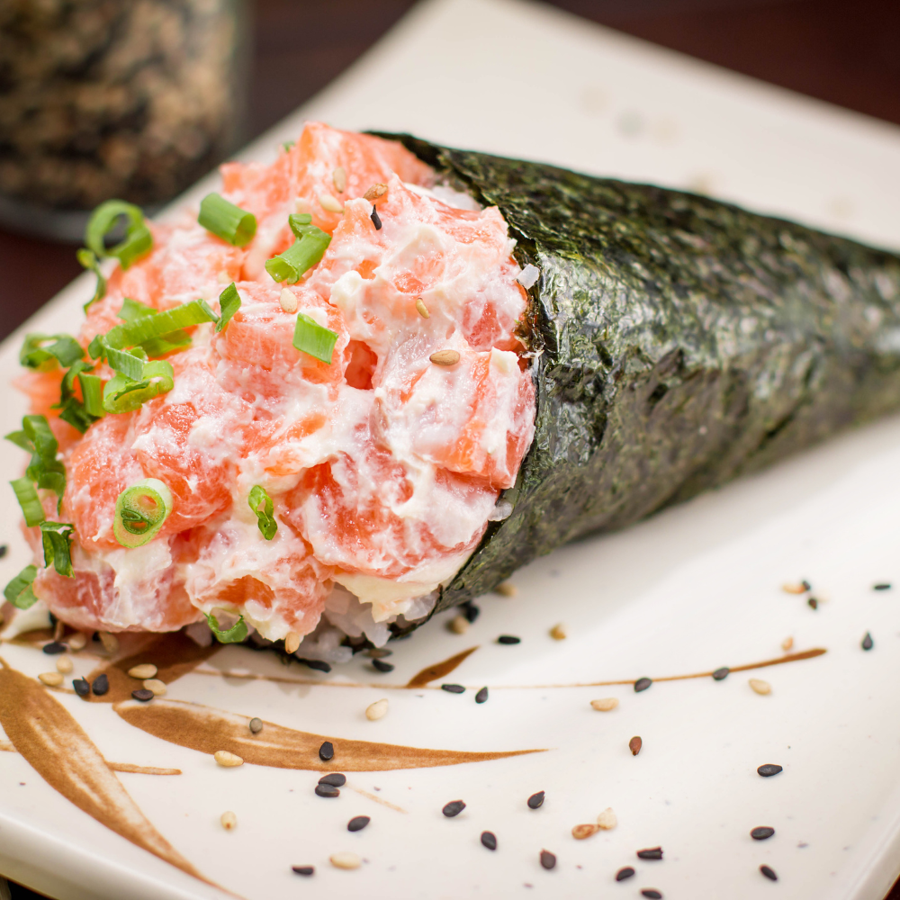 Temaki de Salmão completo