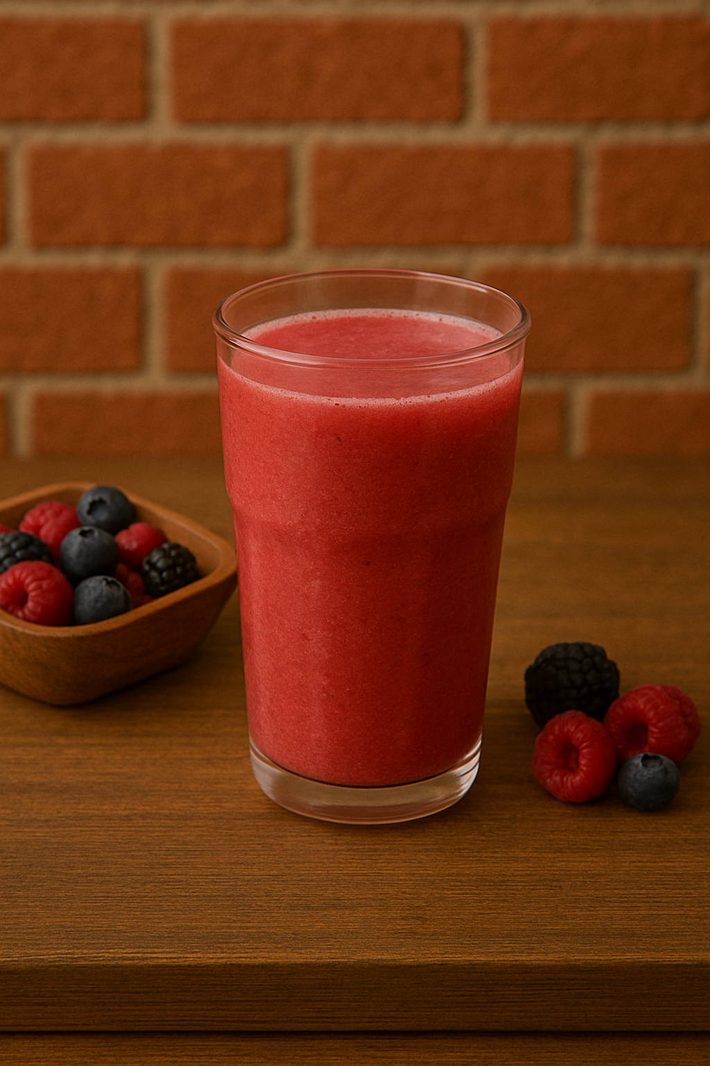 Frapê de frutas vermelhas