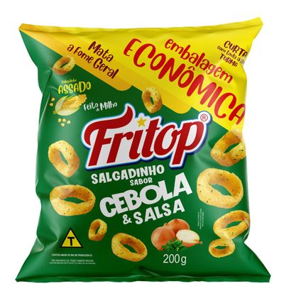 SALGADINHO FRITOP CEBOLA E SALSA 200G