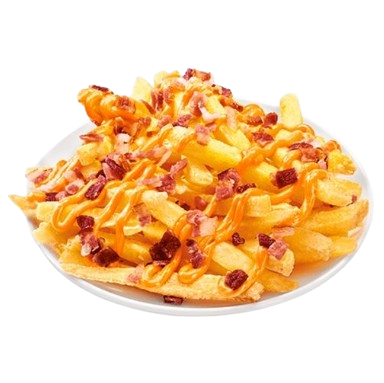 BATATA FRITA COM CHEDDAR E BACON M
