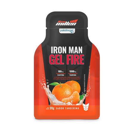 Iron Man Gel Fire Tangerina 30g New Millen Cafeina