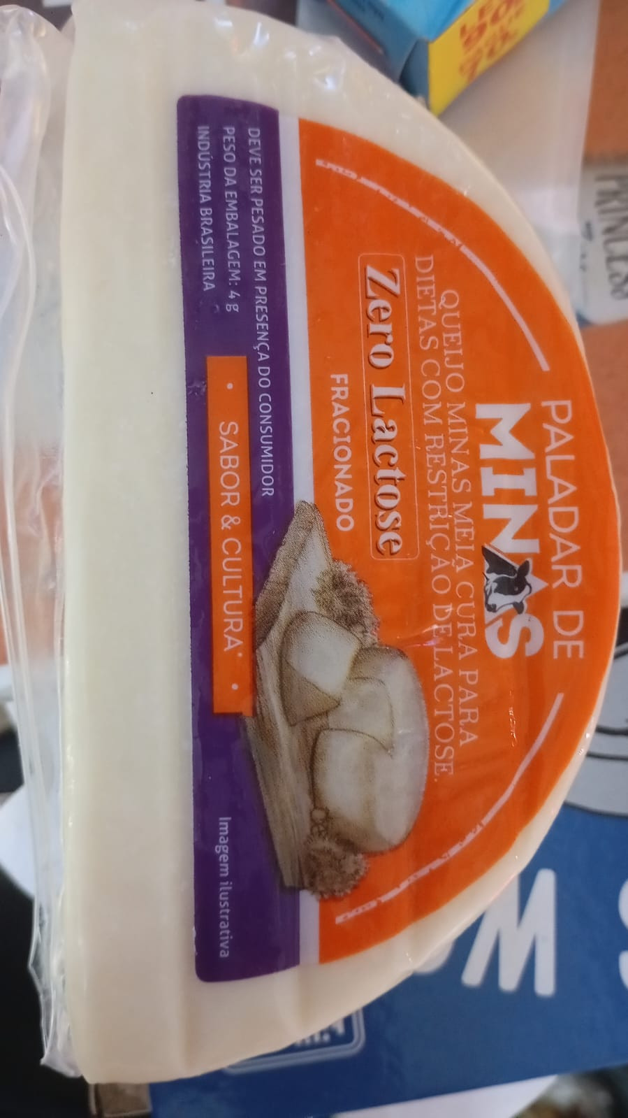 QUEIJO MINAS PALADAR DE MINAS ZERO LACTOSE