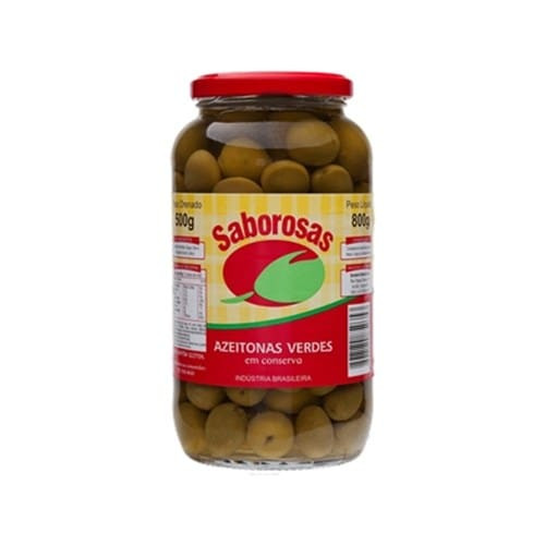 Azeitona Verde Saborosas Embalagem 500g