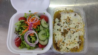 ESCONDIDINHO BATATA DOCE C/ CARNE (C/ Salada) Pedidos Seg a Sex 10:00 a 14:00 Hs