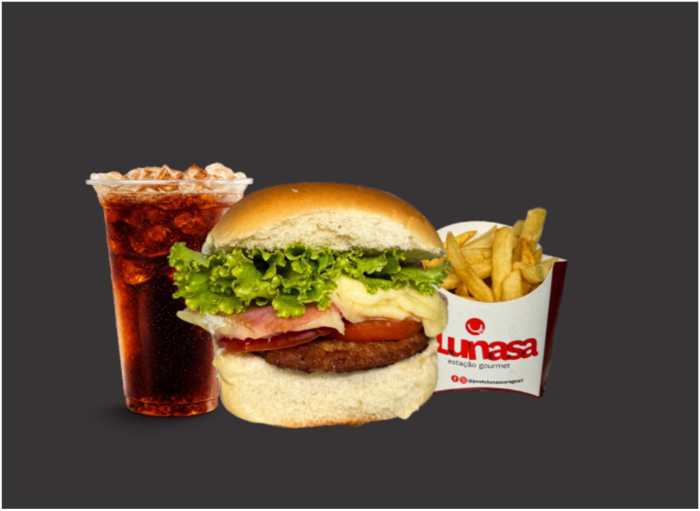 Combo X Lunasa + Fritas + Copo 300