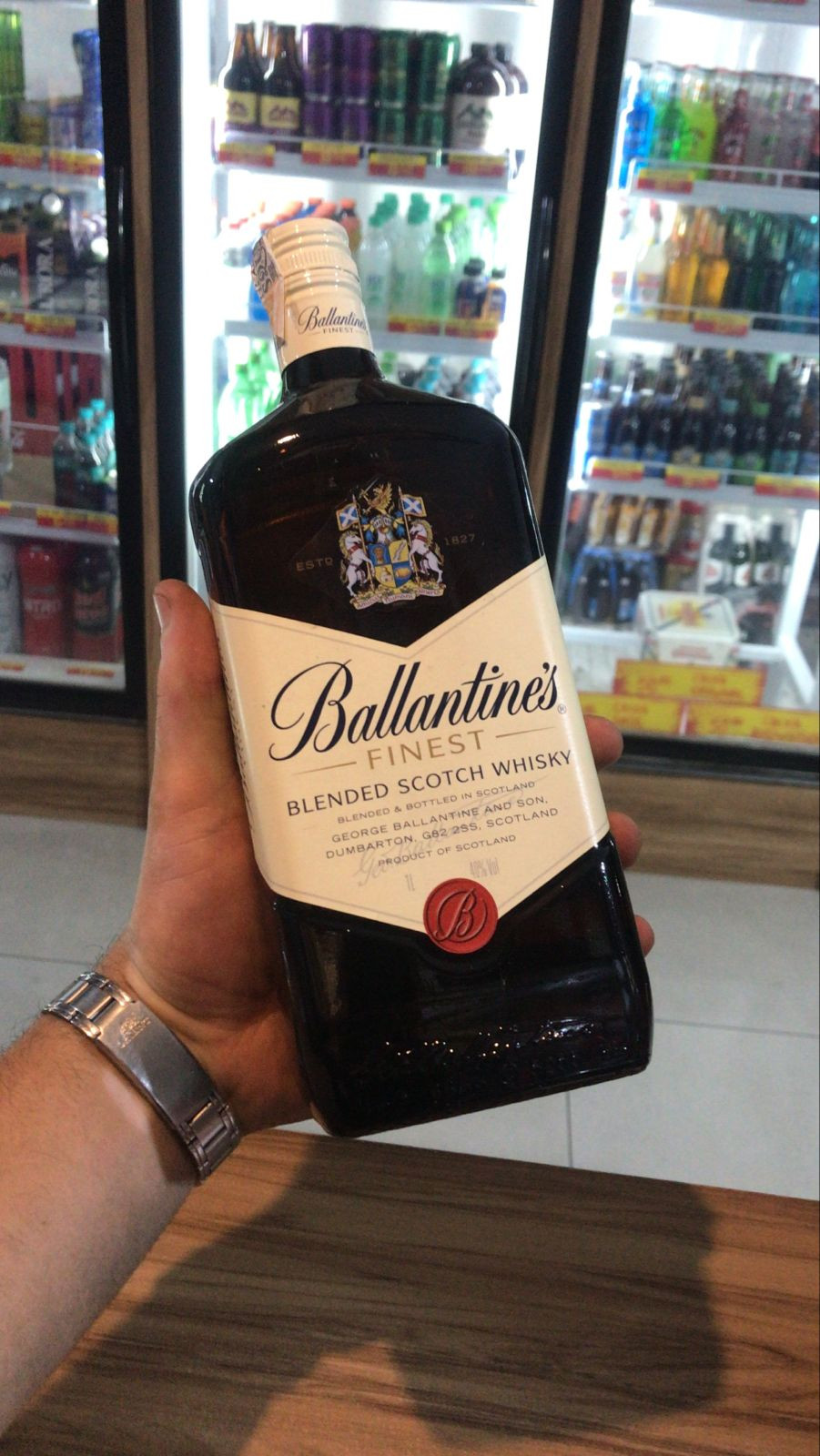 WHISKY BALLANTINES BLENDED 1L
