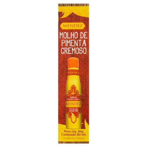Molho de Pimenta Cremosa Mendez Embalagem 80ml
