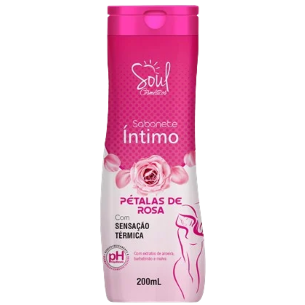 SABONETE INTIMO SOUL PETALAS DE ROSA 200ML