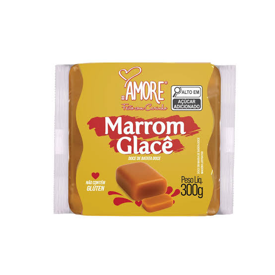 Marrom Glace De Corte Flowpack Amore 300g